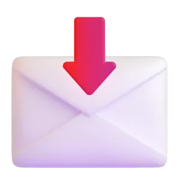 Envelope with arrow Fluent 3D emoji