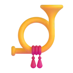 Postal horn Fluent 3D emoji