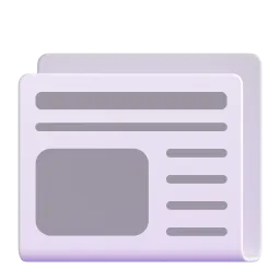 Newspaper Fluent 3D emoji