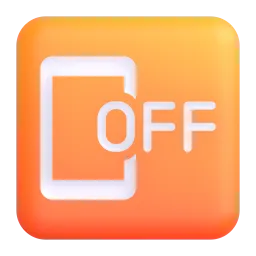 Mobile phone off Fluent 3D emoji
