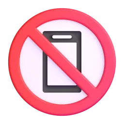 No mobile phones Fluent 3D emoji