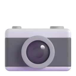 Camera Fluent 3D emoji