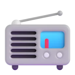 Radio Fluent 3D emoji