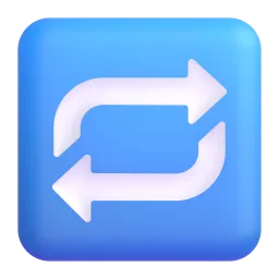 Repeat button Fluent 3D emoji