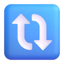 Clockwise vertical arrows Fluent 3D emoji