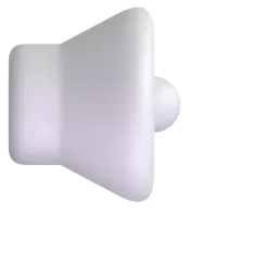 Speaker low volume Fluent 3D emoji