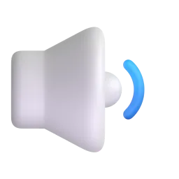 Speaker medium volume Fluent 3D emoji