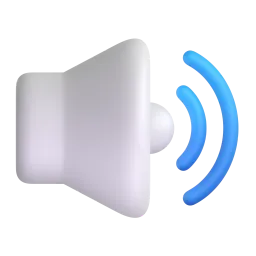 Speaker high volume Fluent 3D emoji