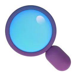 Magnifying Glass Fluent 3D emoji