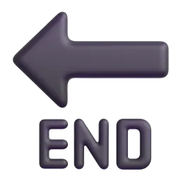 END arrow Fluent 3D emoji