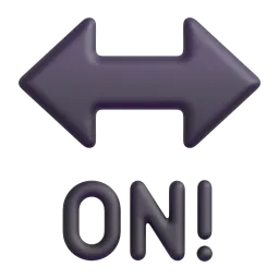 ON! arrow Fluent 3D emoji