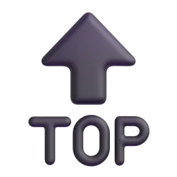 TOP arrow Fluent 3D emoji