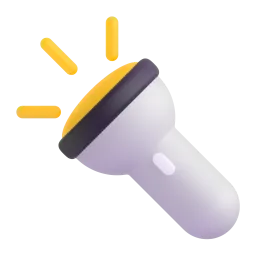 Flashlight Fluent 3D emoji