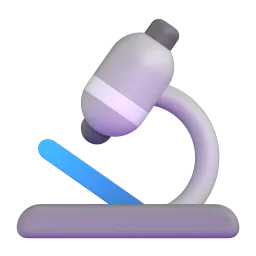 Microscope Fluent 3D emoji