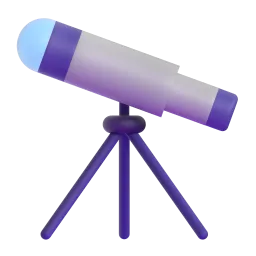 Telescope Fluent 3D emoji