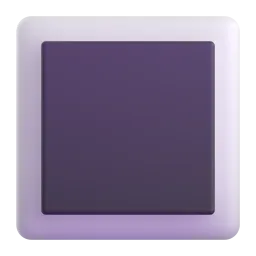White square button Fluent 3D emoji