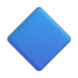 Katta ko‘k romb Fluent 3D emoji