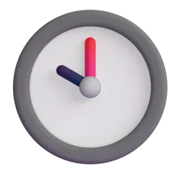 Ten o’clock Fluent 3D emoji