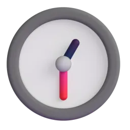 One-thirty Fluent 3D emoji