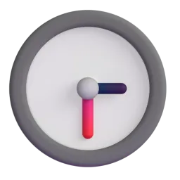 Three-thirty Fluent 3D emoji