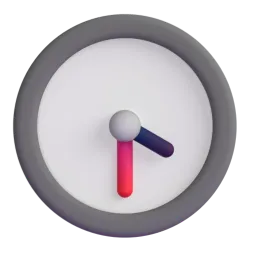 Four-thirty Fluent 3D emoji