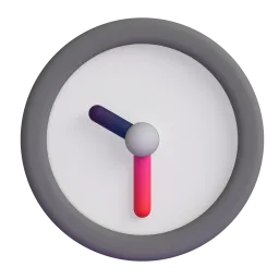 Ten-thirty Fluent 3D emoji