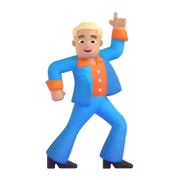 নৃত্যরত পুরুষ (মাঝারি ত্বক) Fluent 3D emoji