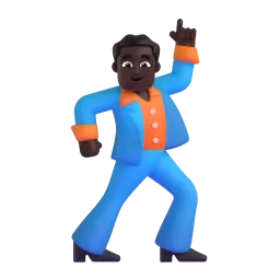 Mwanaume Anayecheza Ngoma Fluent 3D emoji