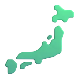 Map of Japan Fluent 3D emoji