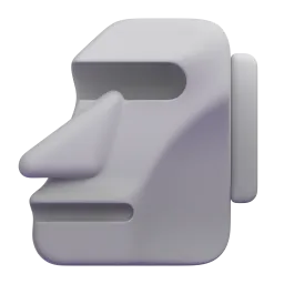 Moai Fluent 3D emoji