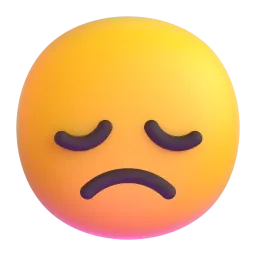 Disappointed Face Fluent 3D emoji