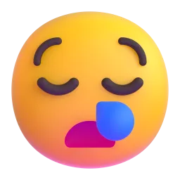 အိပ်ချင် Fluent 3D emoji