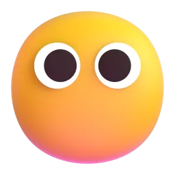 Face without mouth Fluent 3D emoji