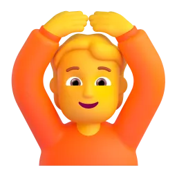 Orang Melakukan OK Fluent 3D emoji