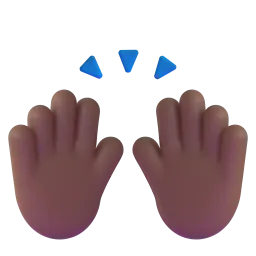 Raising Hands Fluent 3D emoji