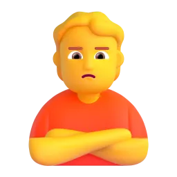 Person pouting Fluent 3D emoji