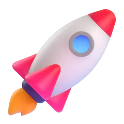 Rocket Fluent 3D emoji