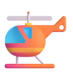 Helicopter Fluent 3D emoji