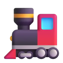 Locomotive Fluent 3D emoji