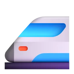 Bullet train Fluent 3D emoji