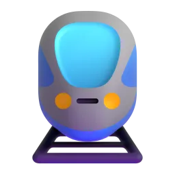 قطار Fluent 3D emoji