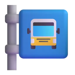 بس سٹاپ Fluent 3D emoji