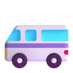 Minibus Fluent 3D emoji