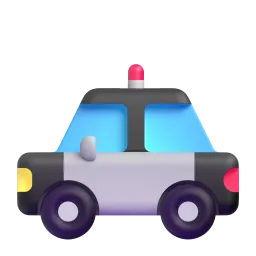 پولیس کار Fluent 3D emoji