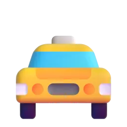 Oncoming taxi Fluent 3D emoji