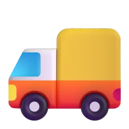 Delivery truck Fluent 3D emoji