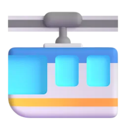 Suspension railway Fluent 3D emoji