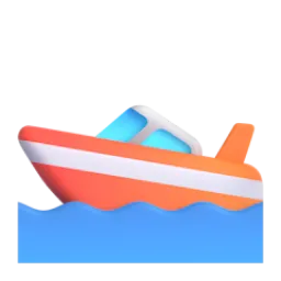 Speedboat Fluent 3D emoji