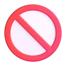 Prohibited Fluent 3D emoji