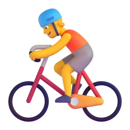 Person Biking Fluent 3D emoji